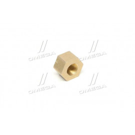 Гайка колектора М10х1,0 ГАЗ, МАЗ, КаМАЗ, ЗИЛ, Трактори (h10мм, латунь, ключ17)