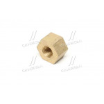 Гайка колектора М10х1,25 ГАЗ, МАЗ, КаМАЗ, ЗИЛ, Трактори (h10мм, латунь, ключ17) 