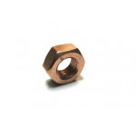 Гайка колектора М10х1,5 ГАЗ, МАЗ, КаМАЗ, ЗИЛ, Трактори (низька, мідна, ключ17) 