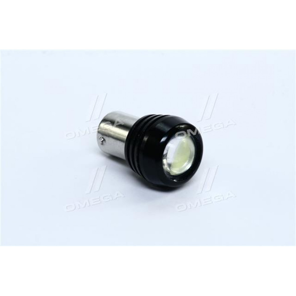 Лампа LED задний ход(линза)  1SMD BA15s 12V WHITE <TEMPEST>