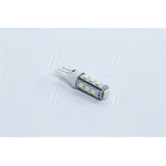 Лампа LED б / ц габарит і панель приладів T10 13SMD W5W 12V WHITE <TEMPEST> 