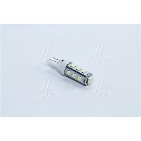 Лампа LED б/ц  габарит и панель приборов T10 13SMD  W5W 12V WHITE  <TEMPEST>