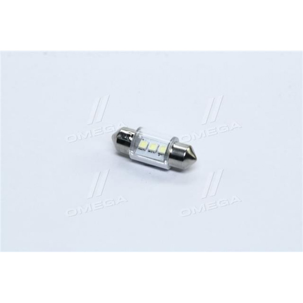 Лампа LED софитная  C5W 12V  T11x31-S8.5 (3 SMD size3528)  WHITE   <TEMPEST>