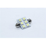 Лампа LED Софітні C5W 12V T11x36-S8.5 (6SMD, розмір 5050) білий <TEMPEST> 