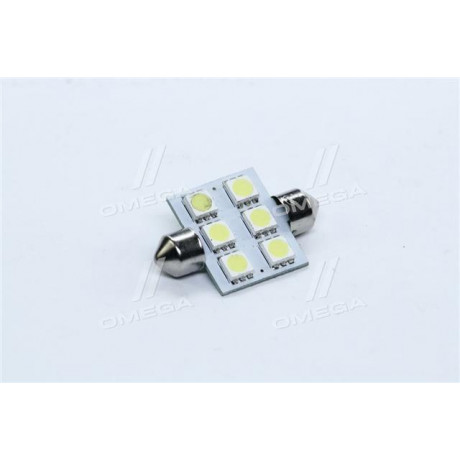 Лампа LED Софітні C5W 12V T11x36-S8.5 (6SMD, розмір 5050) білий <TEMPEST>