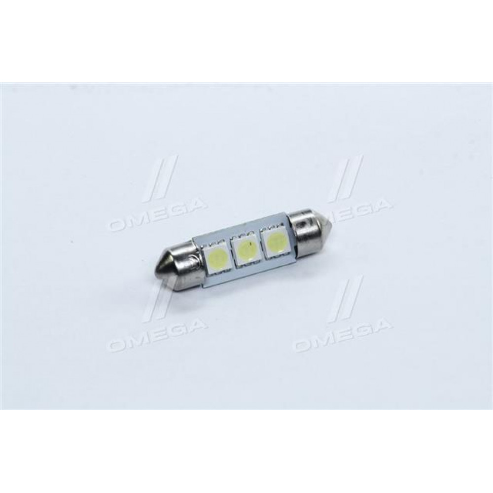 Лампа LED софитная C5W 24V T11x36-S8.5 (3 SMD size5050)  <TEMPEST>