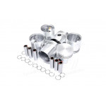 Поршень цилиндра ГАЗ 52 (с пальцем и кольц.стопорн.) d=82,5 (к-кт 6шт.) 