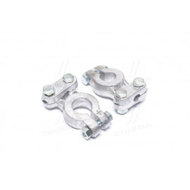 Клема акк. 2 шт. (Свинець) РЕМОНТНАЯ усілен.КАМАЗ, МАЗ, ГАЗ, Трактори (380 гр.) "Пряма планка"