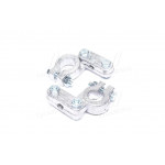 Клема акк. 2 шт. (Свинець) РЕМОНТНА усілен.КАМАЗ, МАЗ, ГАЗ, Трактори (400 гр.) "Бічна планка" 