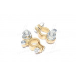 Клема акк. 2 шт. (Латунна) РЕМОНТ.універсал. КАМАЗ, МАЗ, ГАЗ (230 гр.) "Болтове затиск" O 10 