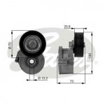 T38237 (7808-21137)  Натяжний ролик ременя GATES DRIVEALIGN MV TENS 