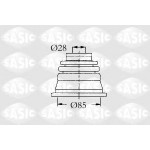 4003451   SASIC - Пильовик привідного валу 