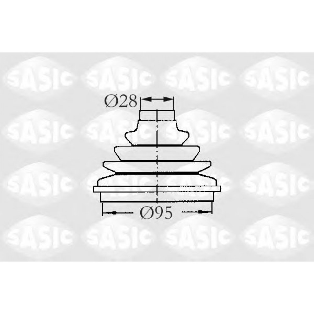 2933003   SASIC - Пильовик привідного валу