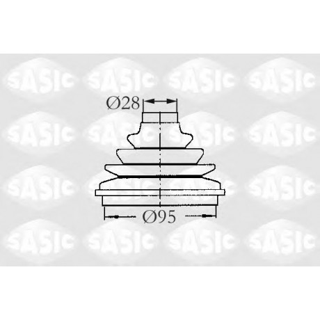 2933003   SASIC - Пильовик привідного валу