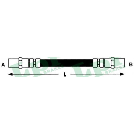6T46797  LPR - Гальмівний шланг