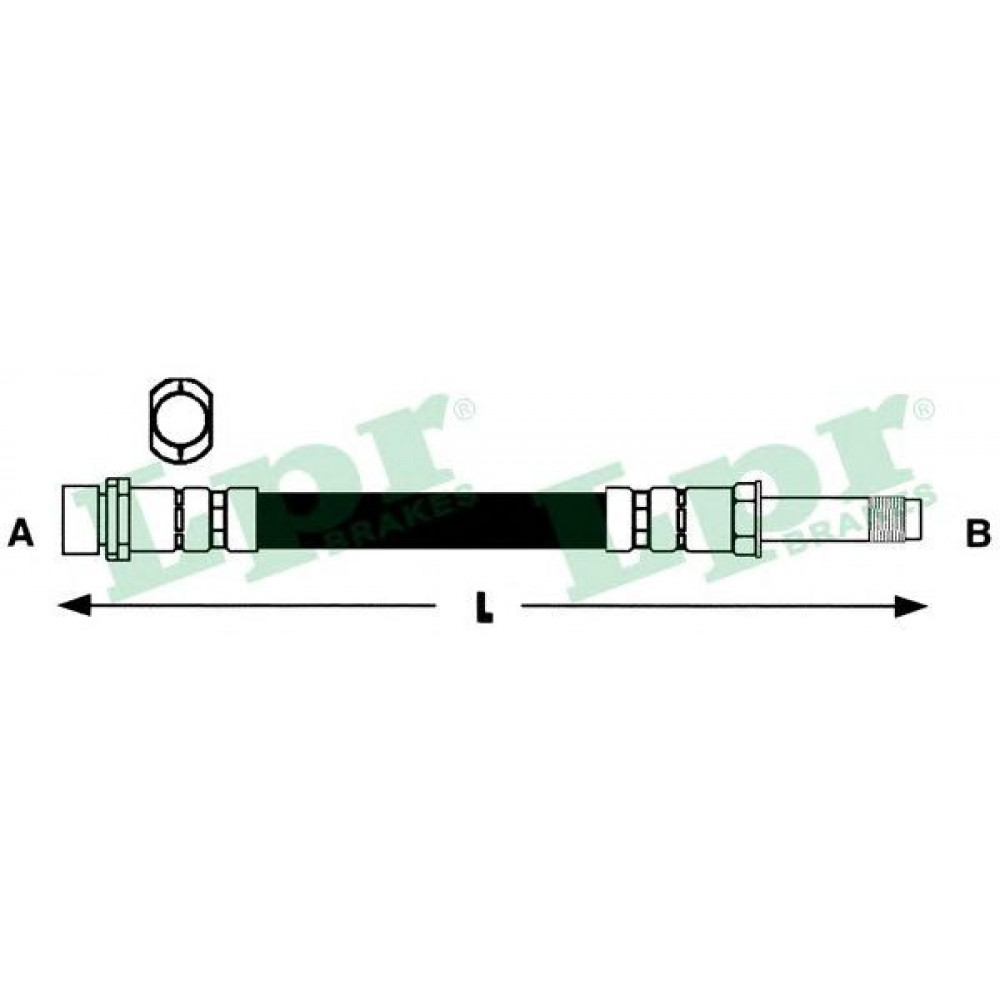 6T47831  LPR - Гальмівний шланг