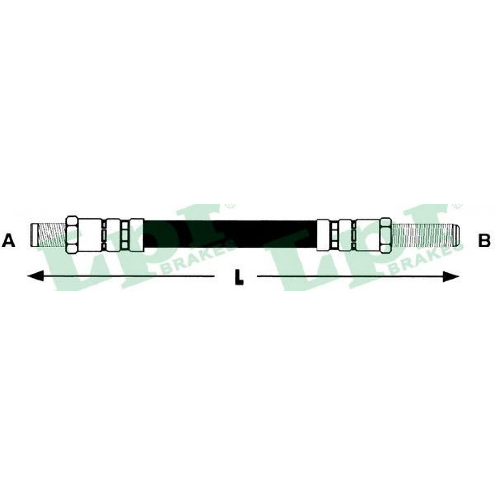 6T46215  LPR - Гальмівний шланг