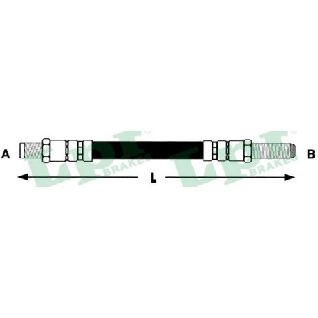 6T46215  LPR - Гальмівний шланг