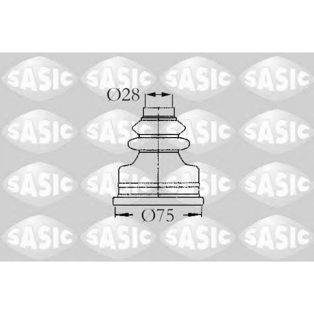 2873773   SASIC - Пильовик привідного валу