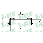 7D0137  LPR - Гальмівний барабан 