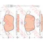 GDB1818  TRW - Гальмівні колодки до дисків 