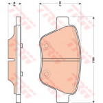 GDB1841  TRW - Гальмівні колодки до дисків 