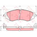 GDB3171  TRW - Гальмівні колодки до дисків 