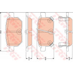 GDB3454  TRW - Гальмівні колодки до дисків 