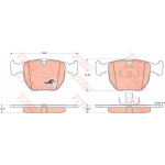 GDB1261  TRW - Гальмівні колодки до дисків 