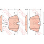 GDB1684  TRW - Гальмівні колодки до дисків 