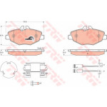 GDB1542  TRW - Гальмівні колодки до дисків 