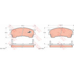 GDB1139  TRW - Гальмівні колодки до дисків 