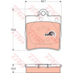 GDB1335  TRW - Гальмівні колодки до дисків 