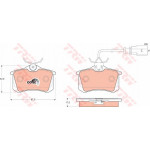 GDB1415  TRW - Гальмівні колодки до дисків 