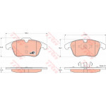 GDB1683  TRW - Гальмівні колодки до дисків 