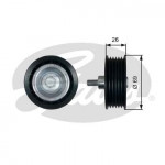 T36456 (7803-21556)  Обвідний ролик GATES DRIVEALIGN MV IDLER 