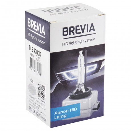 BREVIA Автолампа D1S,4300K,85V,35W PK32d-2,(1шт.) XENON