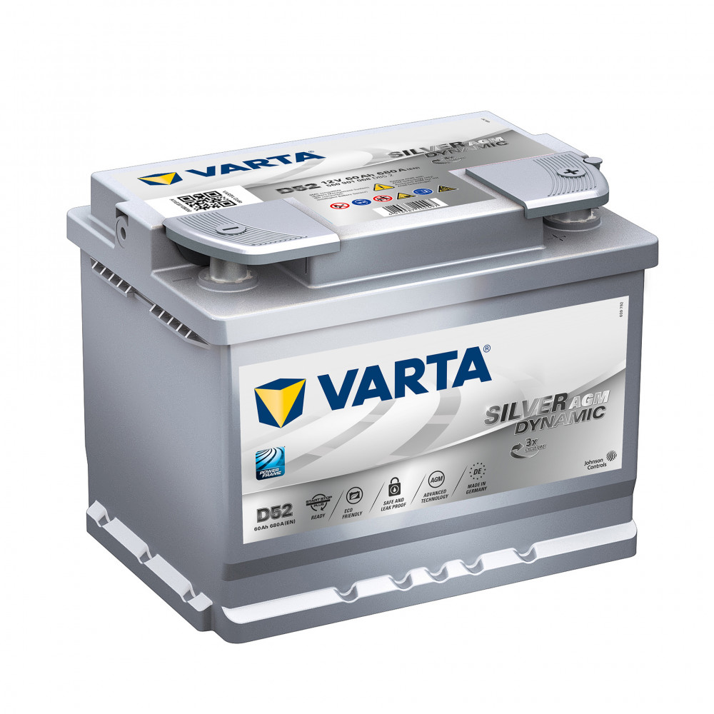 VARTA  60Ач  Start Stop plus  AGM  D52 (0)