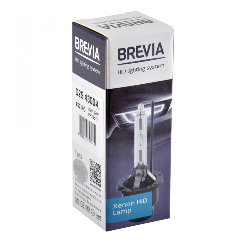 BREVIA Автолампа D2S,4300K,85V,35W PK32d-2, (1шт.) XENON