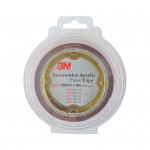 3-М Стрічка клеюча двостороння,темно-сіра,25ммx2м,блістер,1шт. 