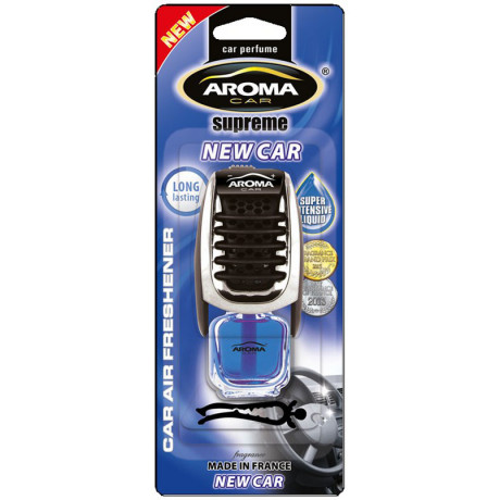 AROMA  Ароматизатор  Car Supereme Slim 8ml - NEW CAR (40шт.) на обдув 