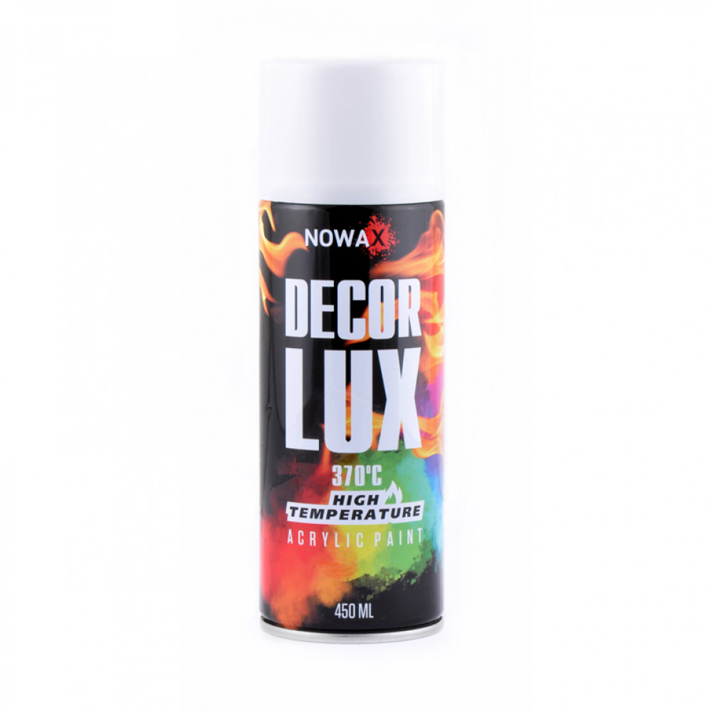 NOWAX  Фарба високотемпературна 370°,Spray 450ml.,білий,(WHITE/RAL9010)