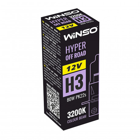 12V H3 HYPER OFF ROAD 80W PK22s WINSO