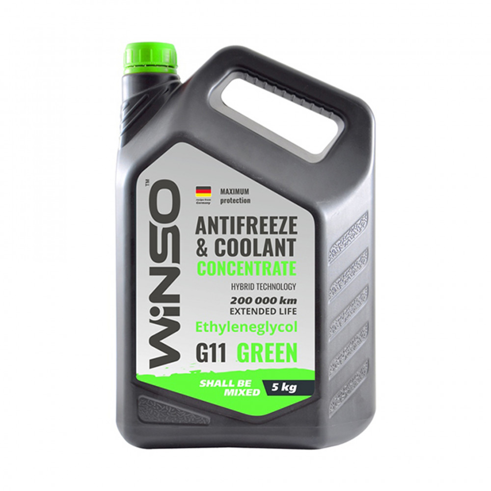 ANTIFREEZE & COOLANT CONCENTRATE WINSO GREEN G11 Антифриз концентрат 5kg (4шт/ящ)