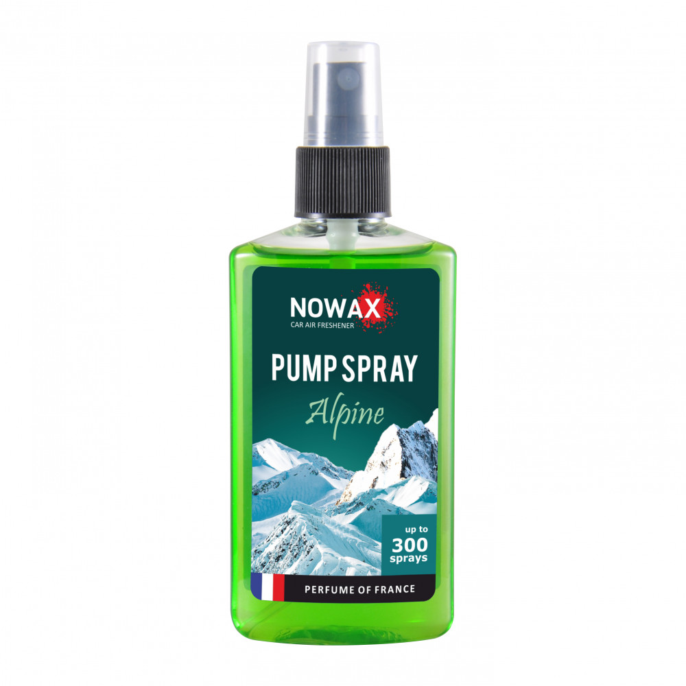 NOWAX Автомобільний ароматизатор повітря PUMP SPRAY 75ml, Alpine,