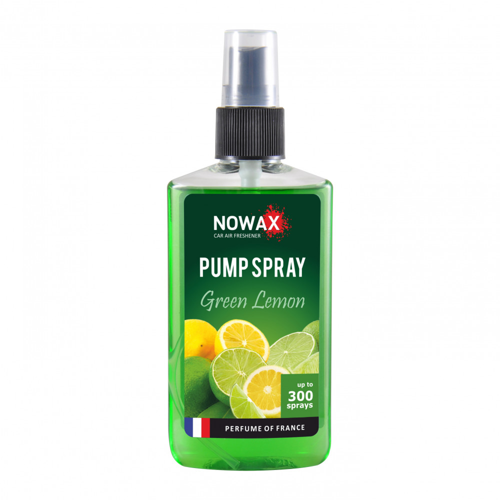 NOWAX Автомобільний ароматизатор повітря PUMP SPRAY 75ml, Green lemon,