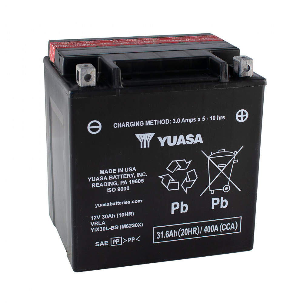 МОТО Yuasa 12V 31.6Ah  High Performance MF VRLA Battery AGM YIX30L-BS(сухозаряжений)