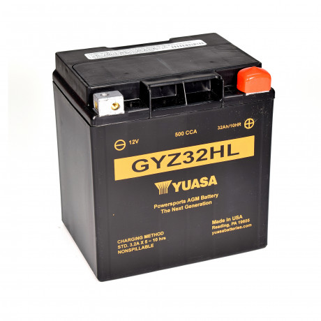 МОТО Yuasa 12V 33,7Ah High Performance MF VRLA Battery GYZ32HL 