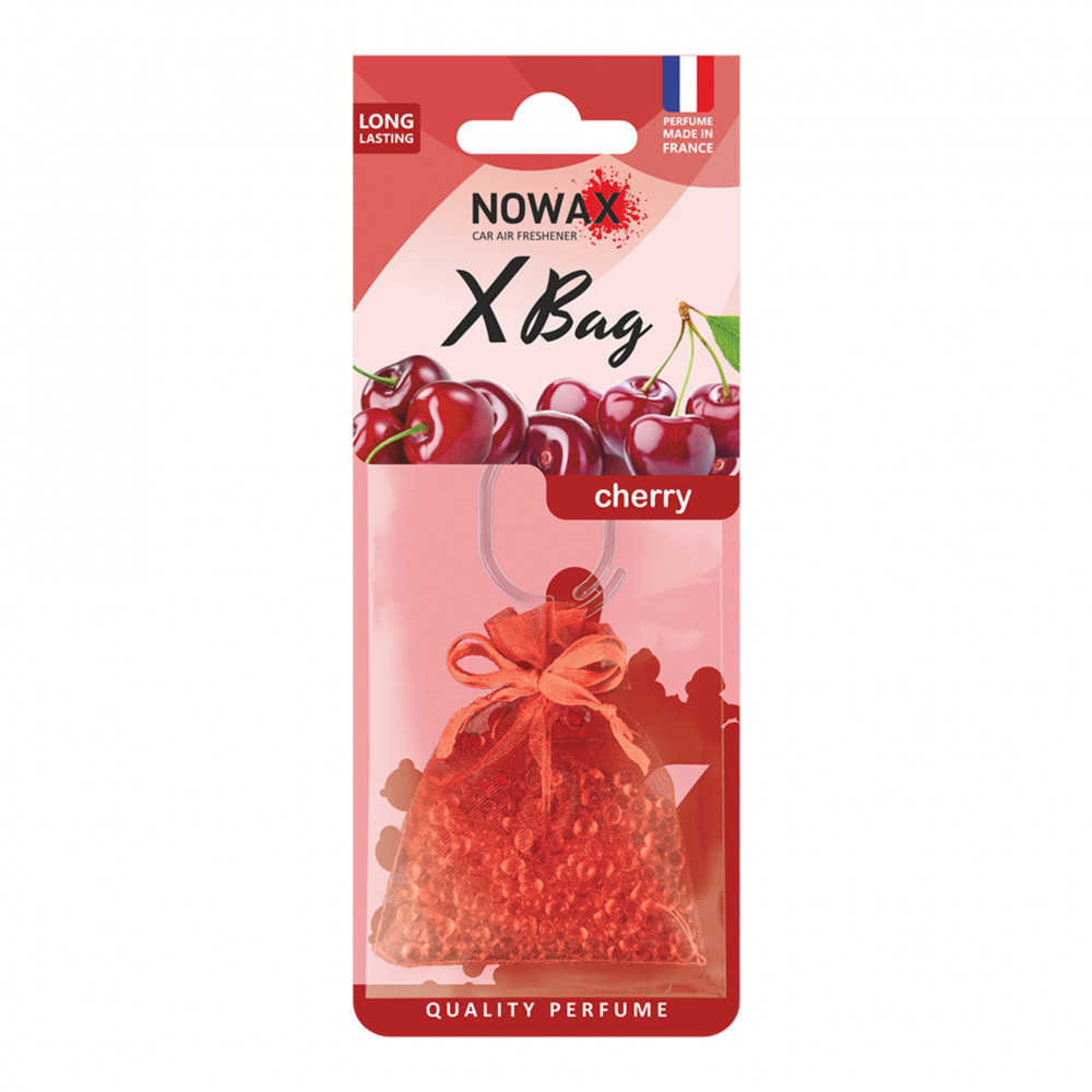 NOWAX Автомобільний ароматизатор повітря полімерний Nowax X Bag - Cherry (20шт/ящ)