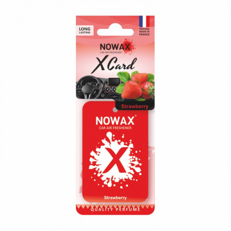 NOWAX Автомобільний ароматизатор повітря полімерний Nowax X Bag - Strawberry (20шт/ящ)
